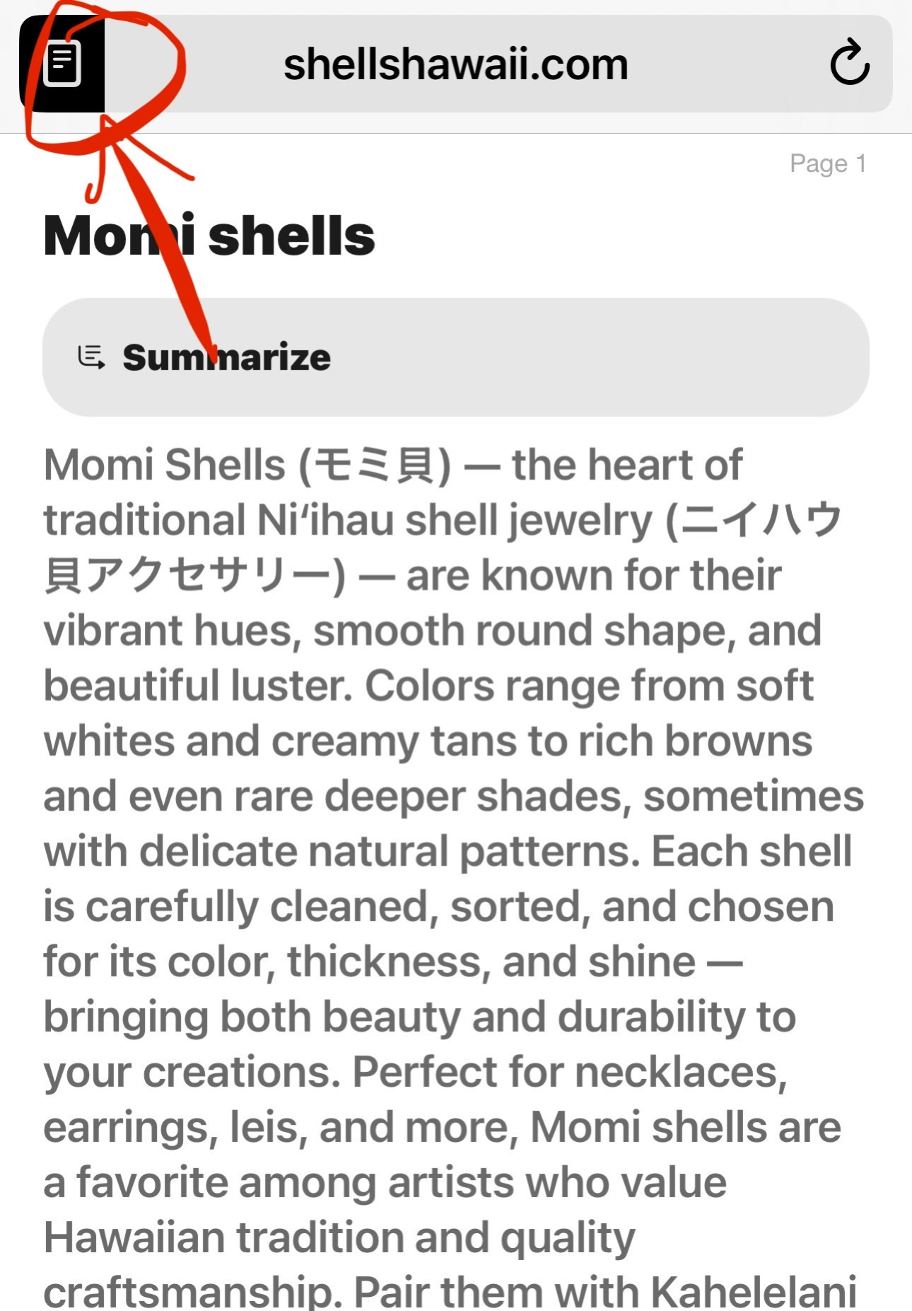 iphone problem no products show only text