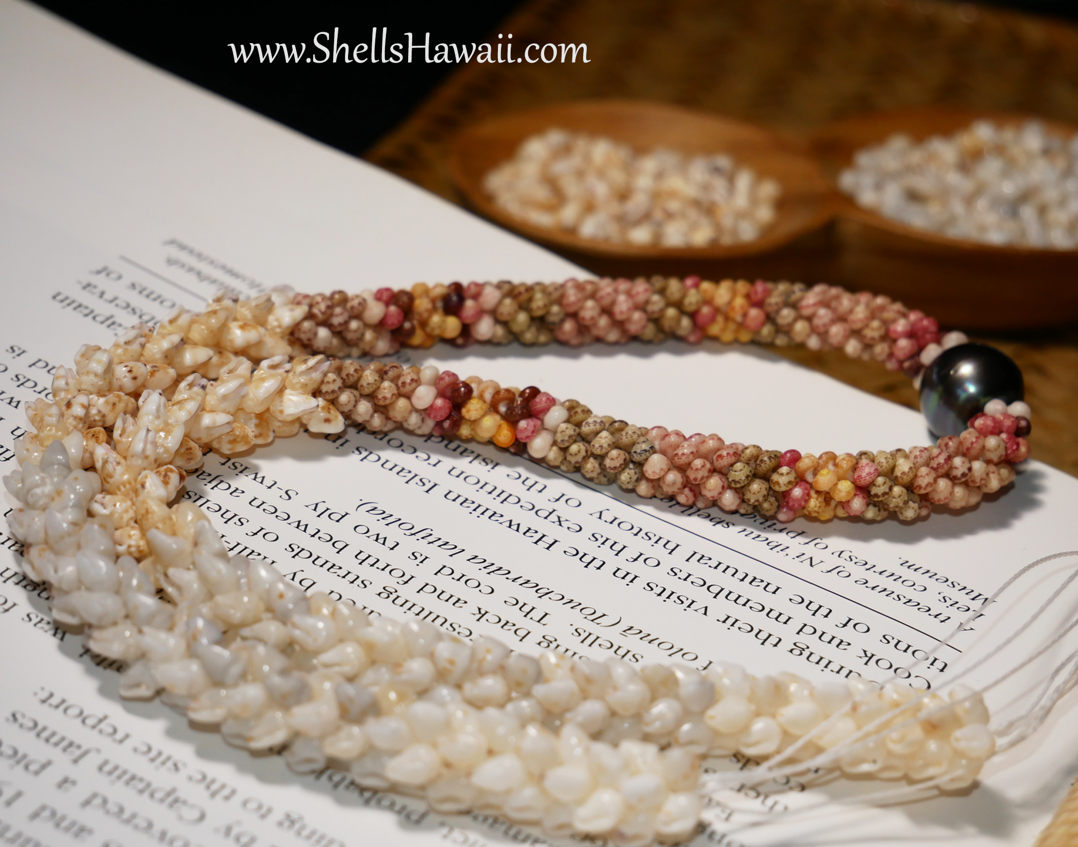 niihau shell necklace kipona style