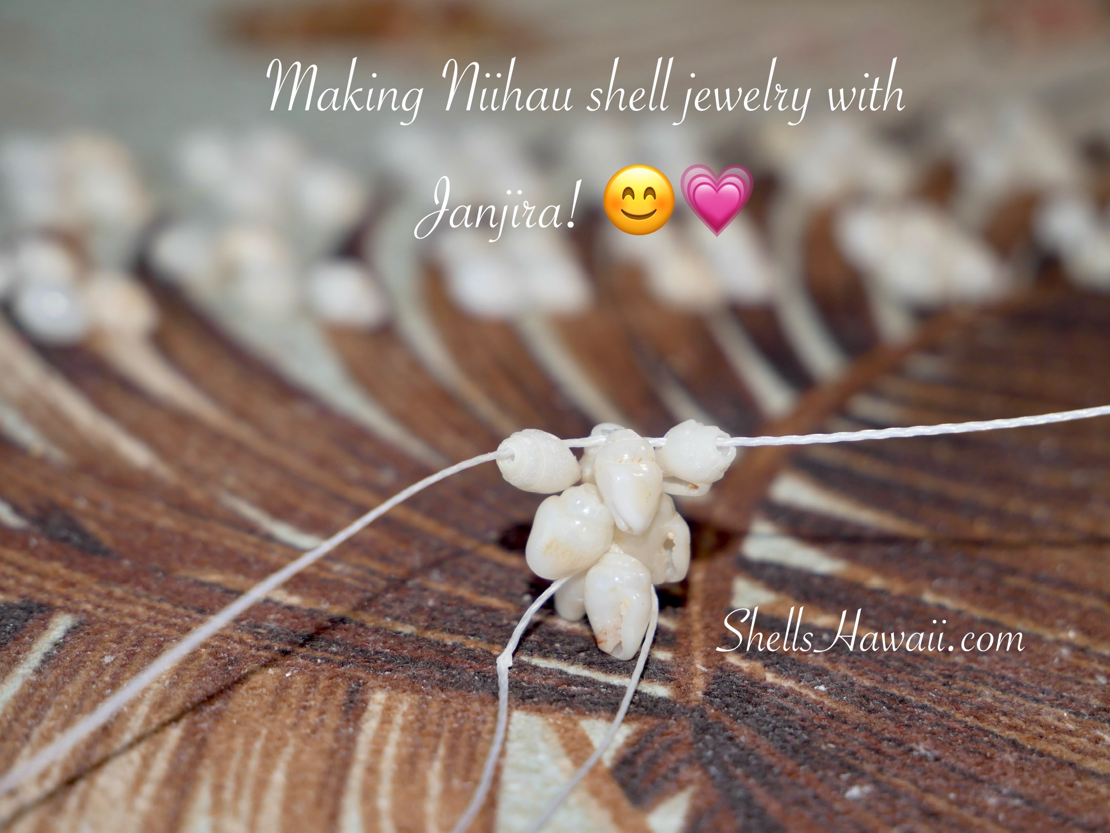 how to make pikake style shell earrings 