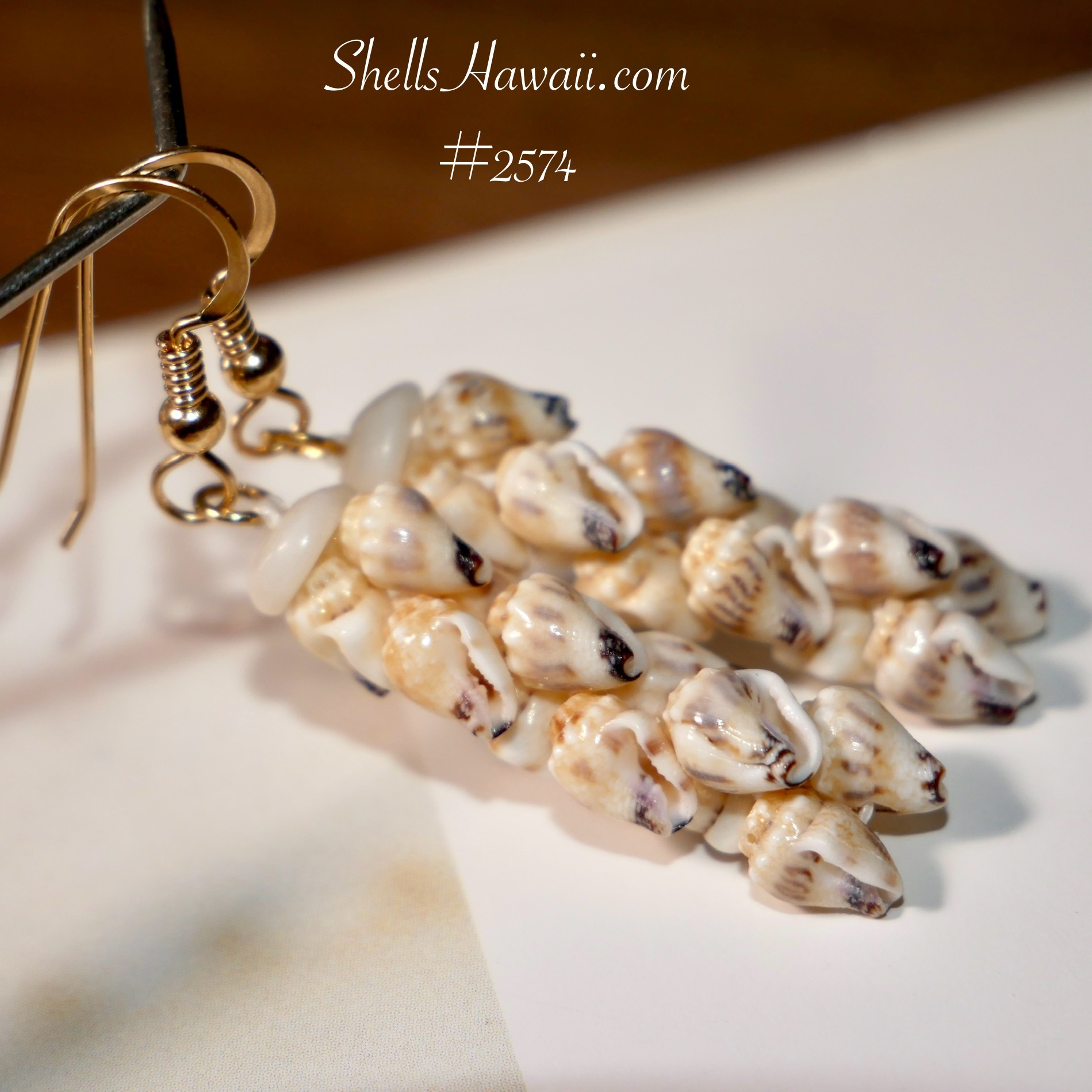 Double pikake Momi earrings