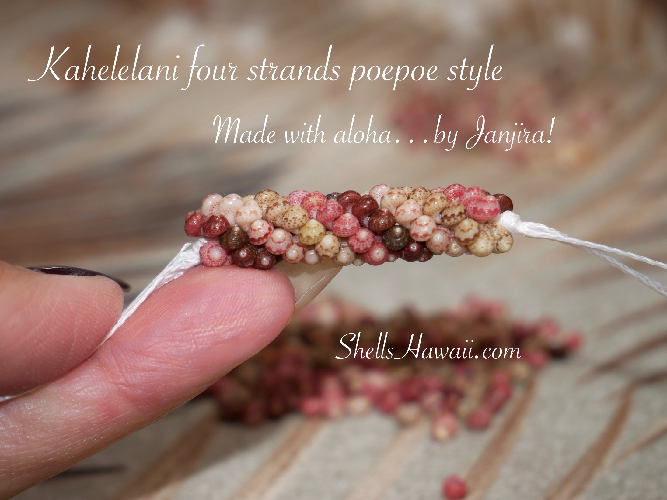 how to create four strand twisted poepoe style 