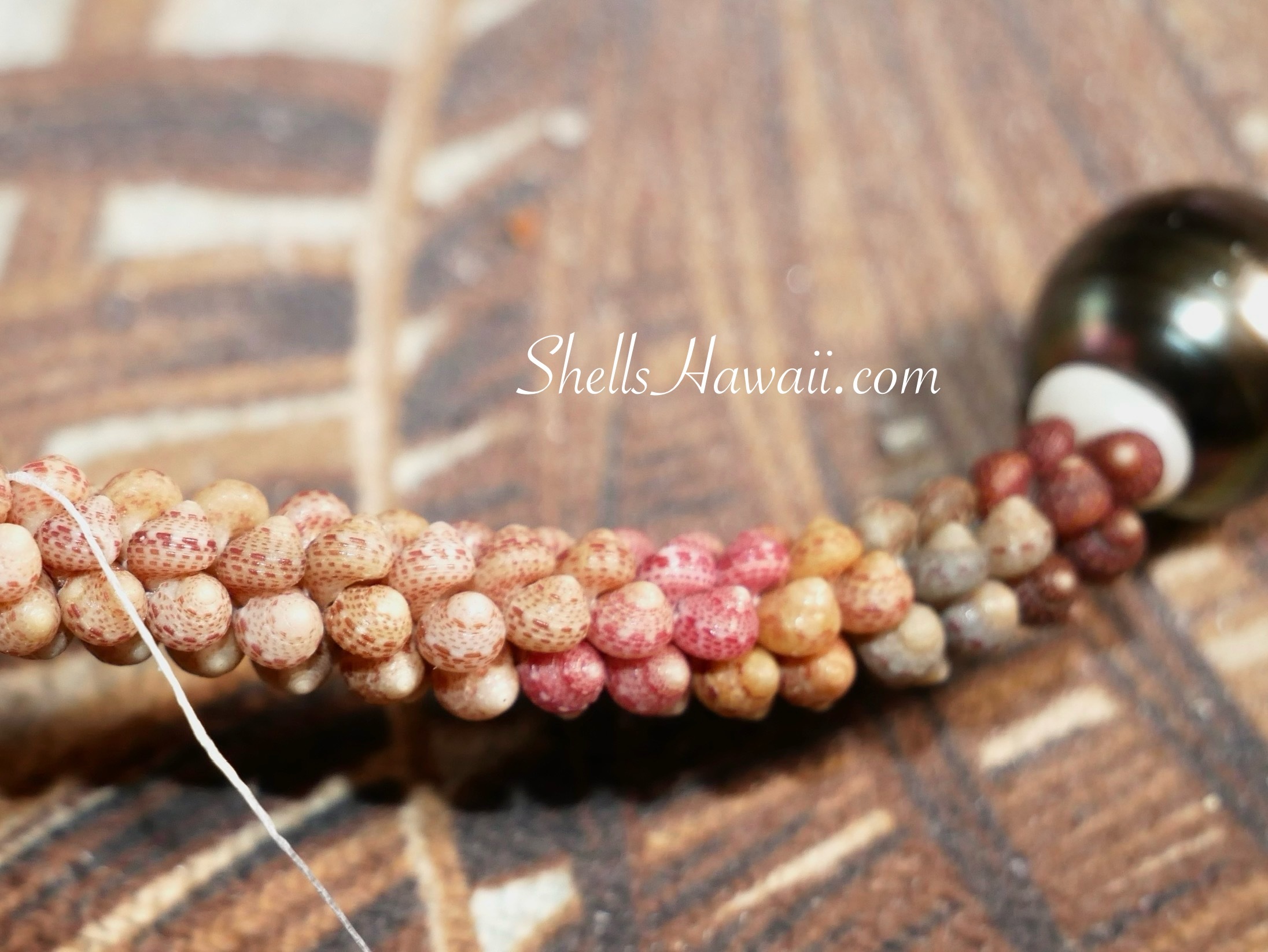 kahelelani poepoe style shell necklace 