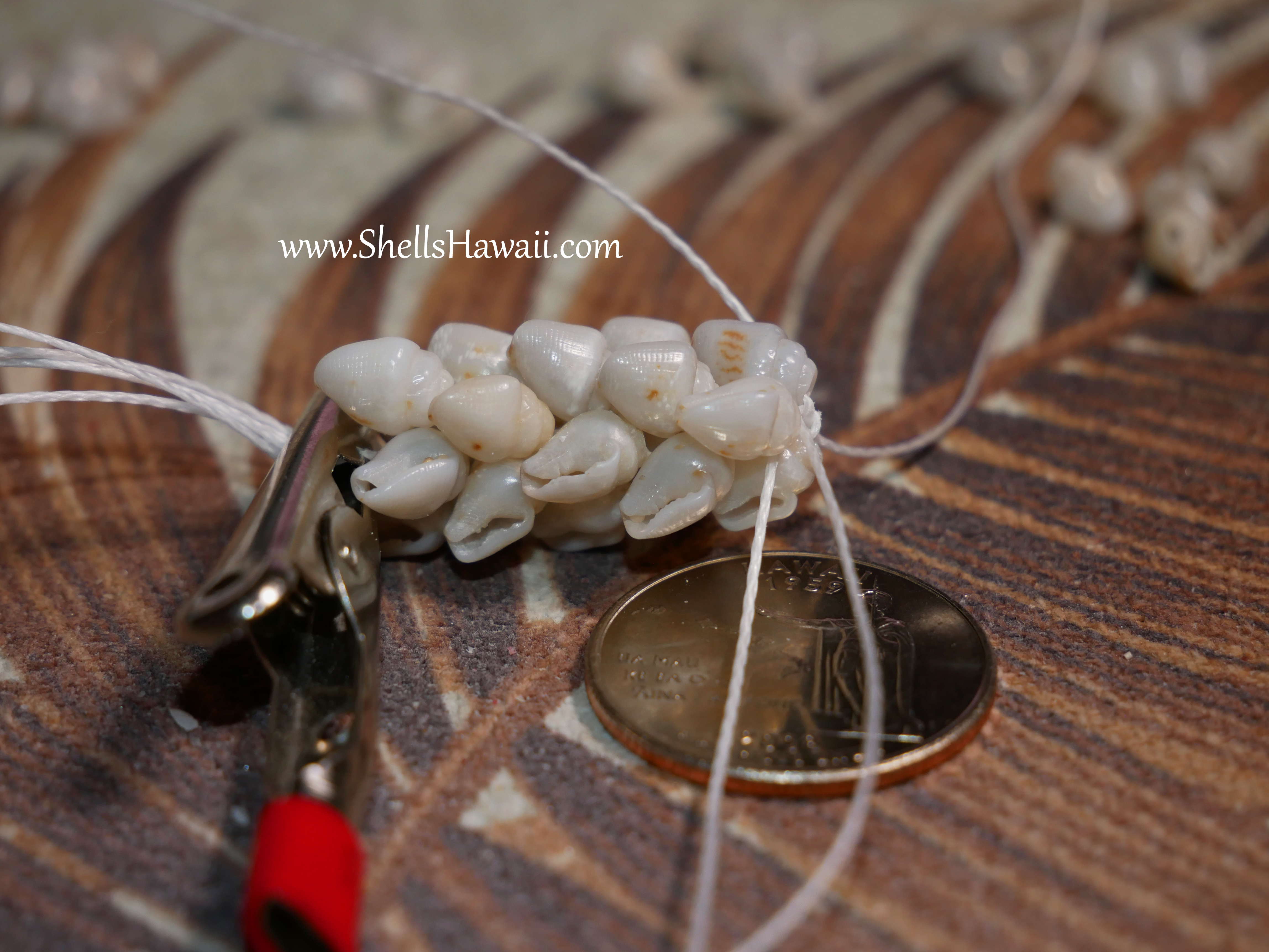 how to make double-double pikake momi necklace