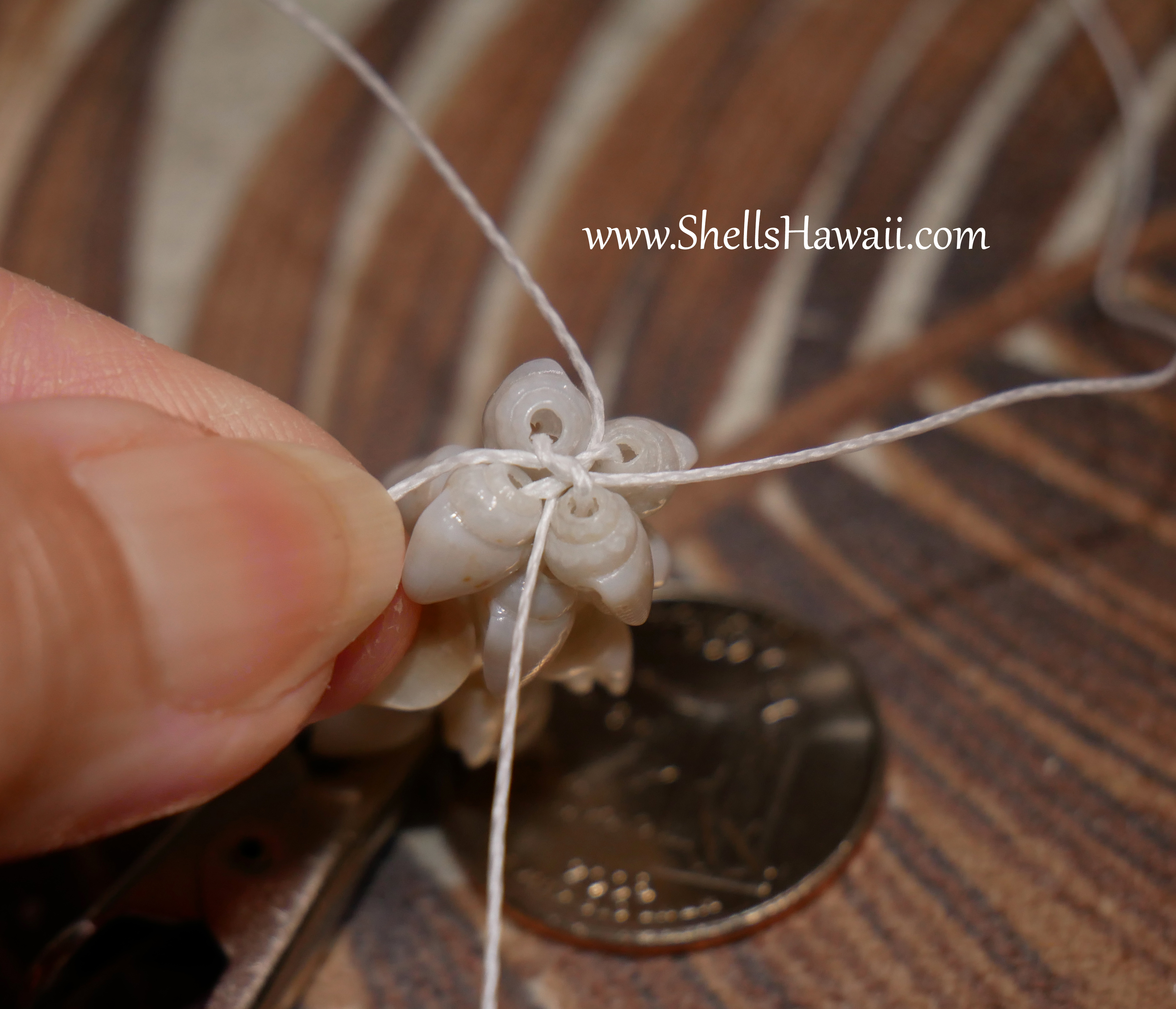 double-double pikake momi necklace