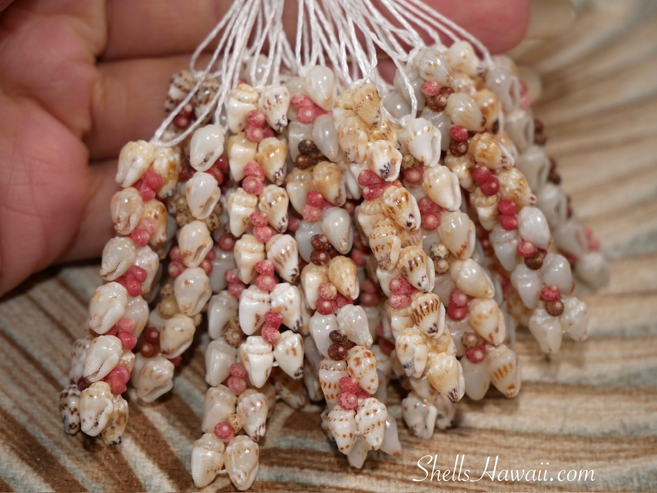 Discover Heleconia style Niʻihau shell jewelry made with genuine Momi shells and colorful Kahelelani shells. Learn the preparation, sorting, and traditional techniques behind this Hawaiian shell jewelry design.