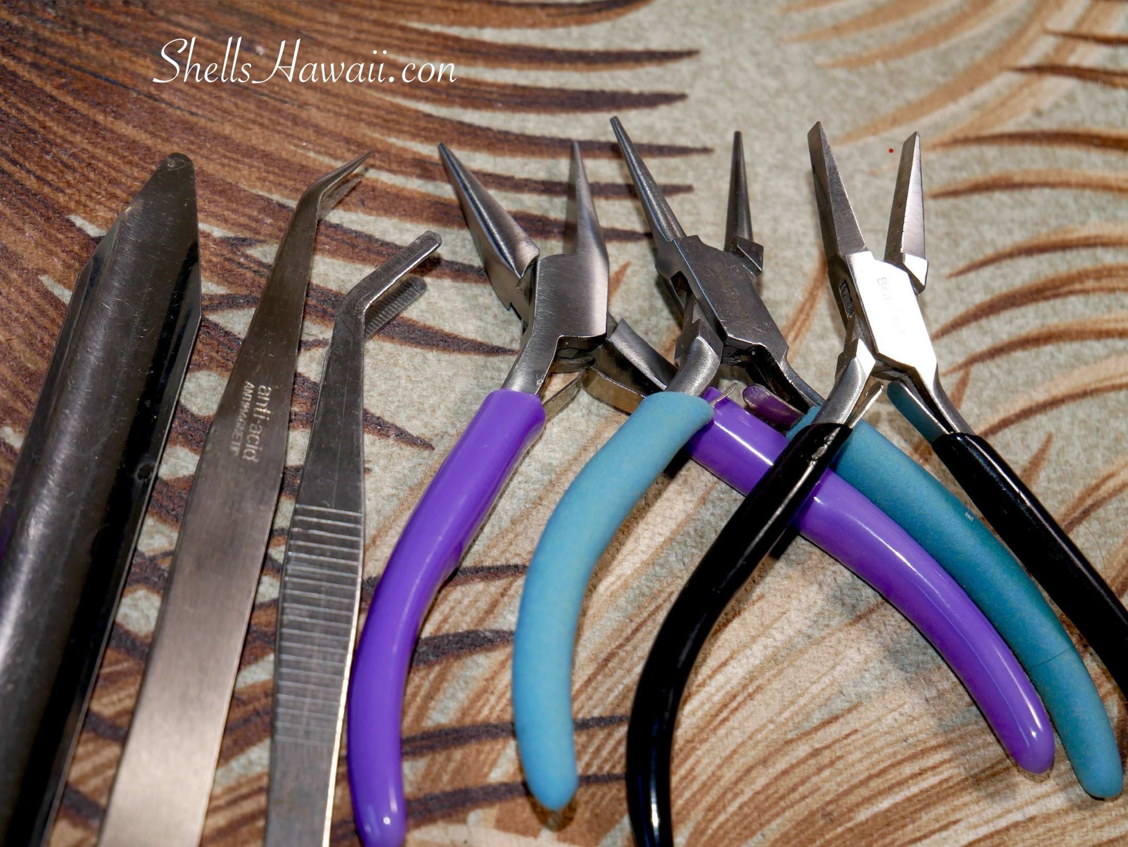 tools for niihau shell jewelry